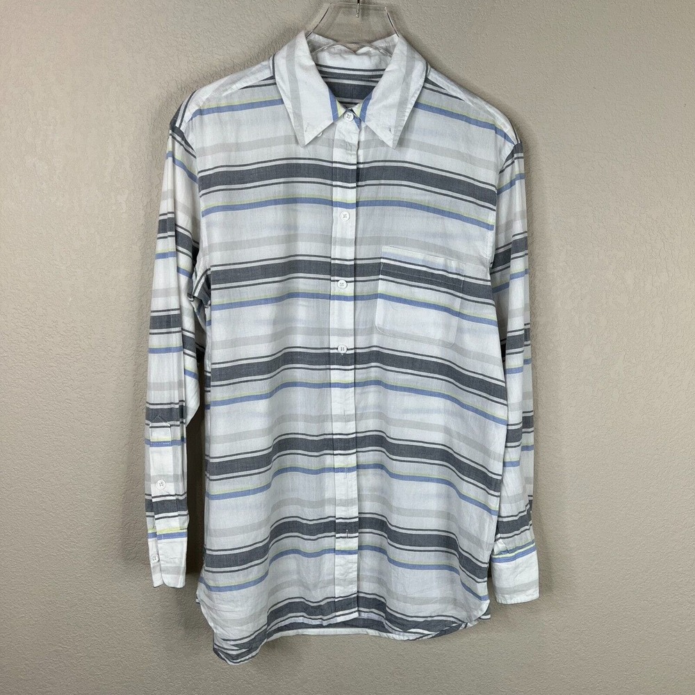 Equipment Women's Striped Button Down Shirt Cotton‎ Lightweight Multicolor SZ XS